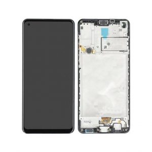Samsung Galaxy A21s (A217F) – Originál LCD displej a dotyková plocha s rámom čierny (Service Pack)
