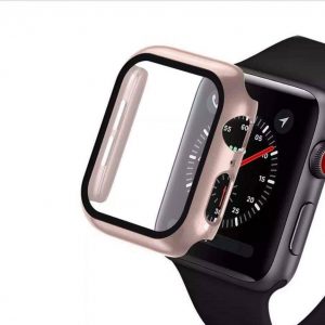KINGMAS puzdro 360 2v1 Apple Watch Series 4/5/6/SE 44mm svetlo ružové CA00121E