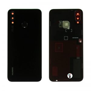 Huawei P20 Lite (ANE-L21) batériový zadný kryt so sklíčkom fotoaparátu a odtlačkom prsta OEM čierny