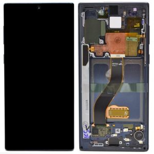 Samsung Galaxy Note 10 Plus (N975F) – Originál LCD displej a dotyková plocha s rámom čierny (Service Pack)