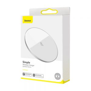 Bezdrôtová nabíjačka BASEUS s podporou Quick Charge 15W (WXJK-B02) biela