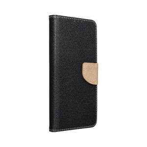 Knižkové puzdro Fancy Book - Xiaomi RedMi Note 10 Pro čierno-zlaté