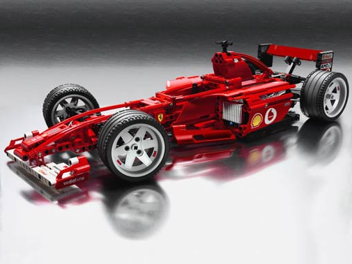 LEGO Racers 8386 Ferrari F1 Racer – použité – Obrázok 2