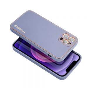 Puzdro Forcell LEATHER Case Samsung Galaxy A12/M12 modro-fialové