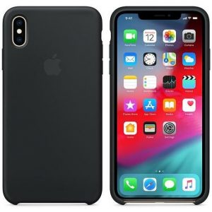 Puzdro MRWE2ZM/A Apple iPhone XS Max Silicone Case – Black