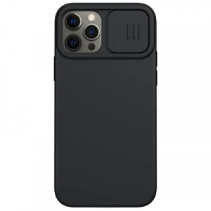 Puzdro Nillkin CamShield Silky iPhone 12/12 Pro čierne