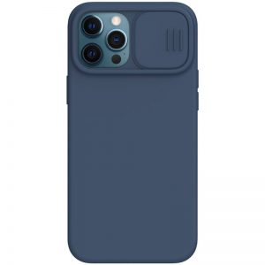 Puzdro Nillkin CamShield Silky iPhone 12/12 Pro modré