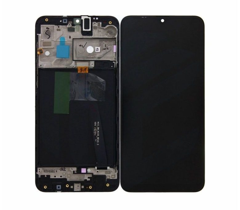 Samsung Galaxy A10 (A105F) - Originál LCD displej a dotyková plocha s rámom čierny (Service Pack)