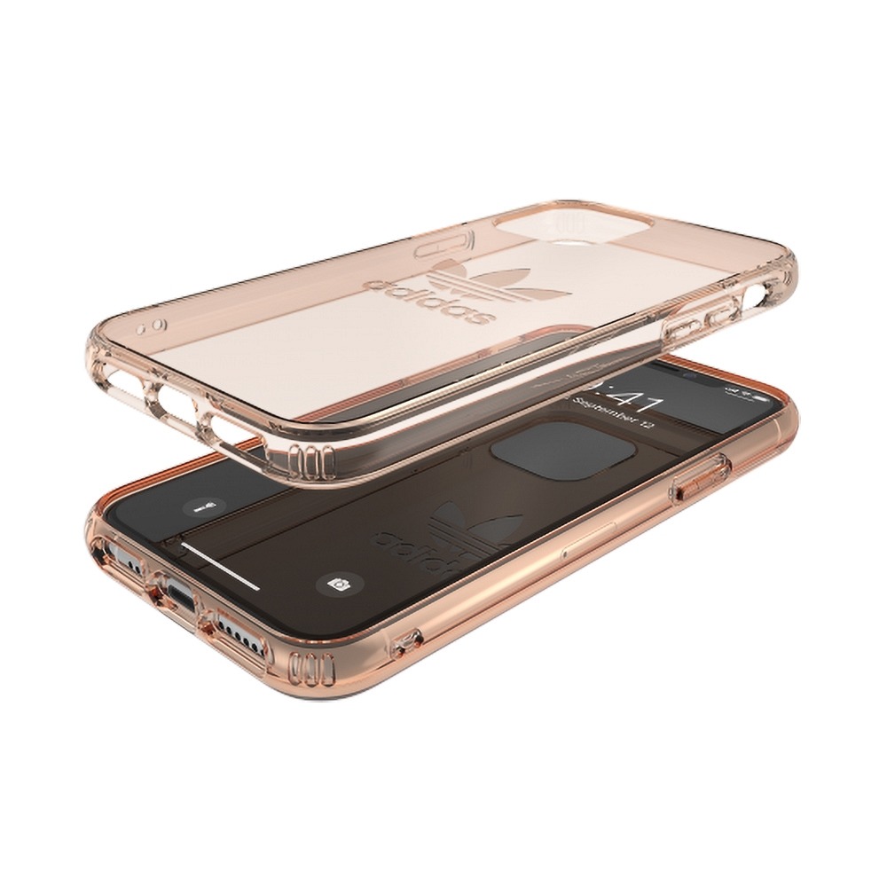 Puzdro ADIDAS Originals Clear Case iPhone 11 Pro zlato-ružové – Obrázok 5