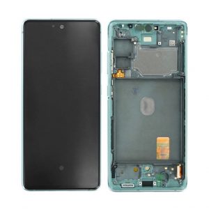 Samsung Galaxy S20 FE (G780F) - Originál LCD displej a dotyková plocha s rámom zelený (Service Pack)