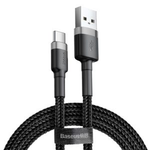Dátový kábel BASEUS USB - Type C s podporou QC 3.0 – 0,5m čierny