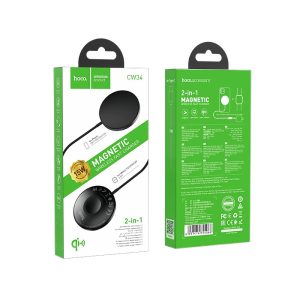 HOCO CW34 MagSafe 2v1 s bezdrôtovým nabíjaním pre Apple Watch čierna