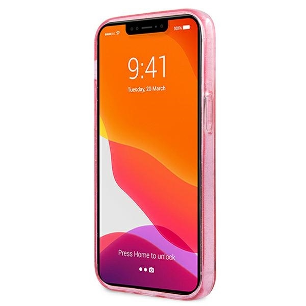 Puzdro Karl Lagerfeld Glitter KLHCP13MKHTUGLP iPhone 13/14 ružové – Obrázok 4