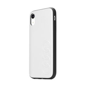 Puzdro AUDI Leather Case AU-TPUPCS10P-TT/D1-WE pre Samsung Galaxy S10 Plus biele