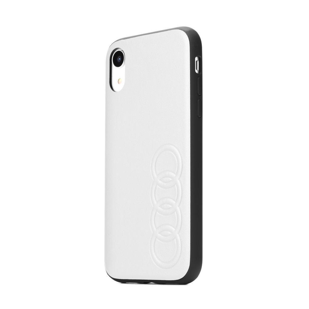 Puzdro AUDI Leather Case AU-TPUPCS10P-TT/D1-WE pre Samsung Galaxy S10 Plus biele