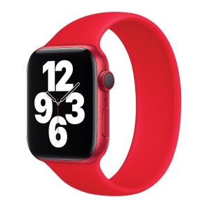 Silikónový remienok COTEetCI Liquid Silicone pre Apple Watch 45/44/42mm (170mm) červený #00003460