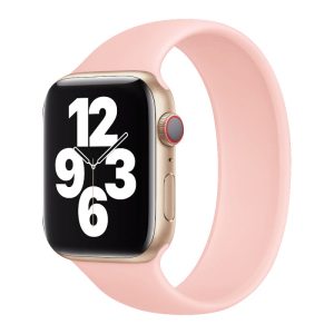 Silikónový remienok COTEetCI Liquid Silicone pre Apple Watch 45/44/42mm (170mm) ružový #00003459