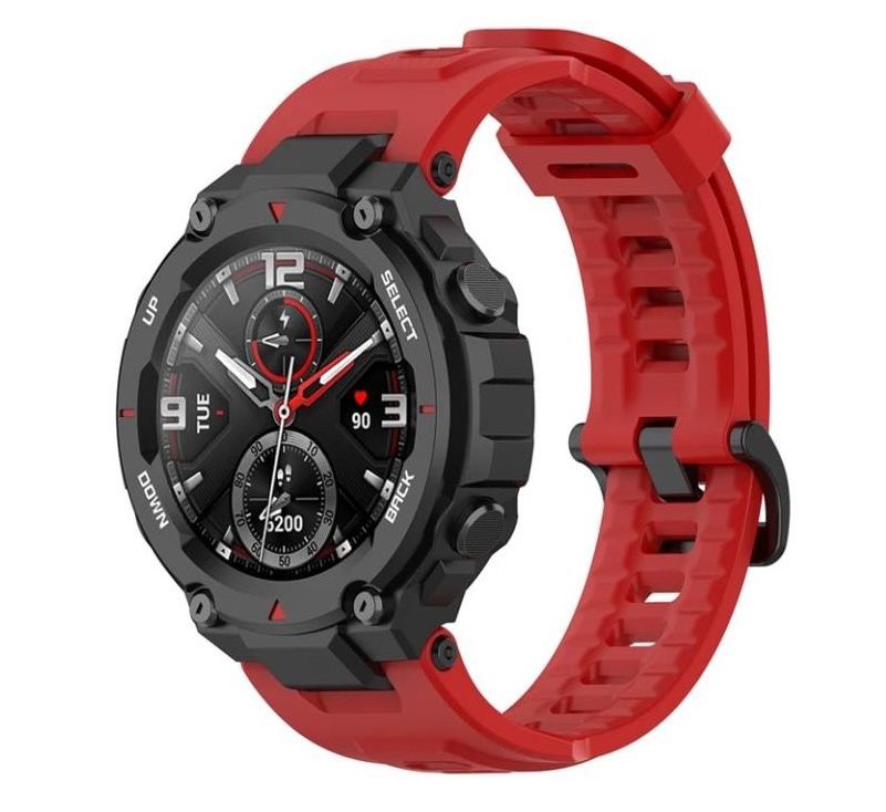 Silikónový remienok KINGMAS pre Amazfit T-REX/T-REX Pro červený