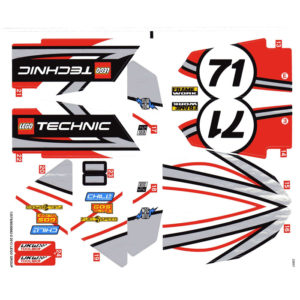 LEGO Technic 42000 hárok s nálepkami 13576/6030682 (2)