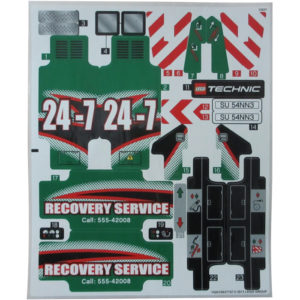 LEGO Technic 42008 hárok s nálepkami 14261/6037767