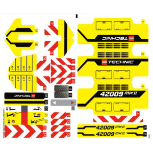 LEGO Technic 42009 hárok s nálepkami 14262/6037768