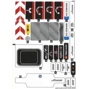 LEGO Technic 42043 hárok s nálepkami 23697/6124276