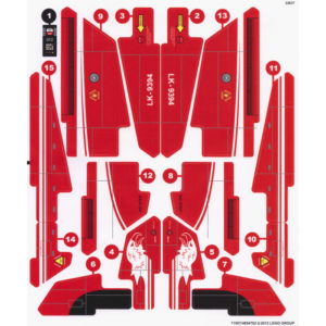 LEGO Technic 9394 hárok s nálepkami 71507/4654702