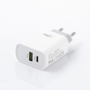 Sieťová nabíjačka CALL ME LS13 18W s funkciou Quick Charge 3.0 s odpájacím káblom Type C biela