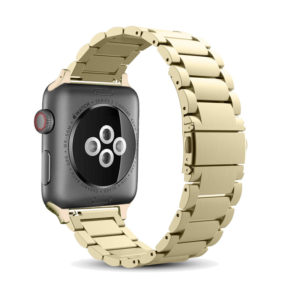 Kovový remienok Steel Link Band pre Apple Watch 45/44/42mm zlatý