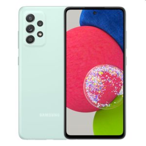 Samsung Galaxy A52s (A528F) – Originál LCD displej a dotyková plocha s rámom zelený (Service Pack)
