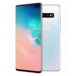 Samsung Galaxy S10 Plus (G975F) – Originál LCD displej a dotyková plocha s rámom biely (Service Pack)