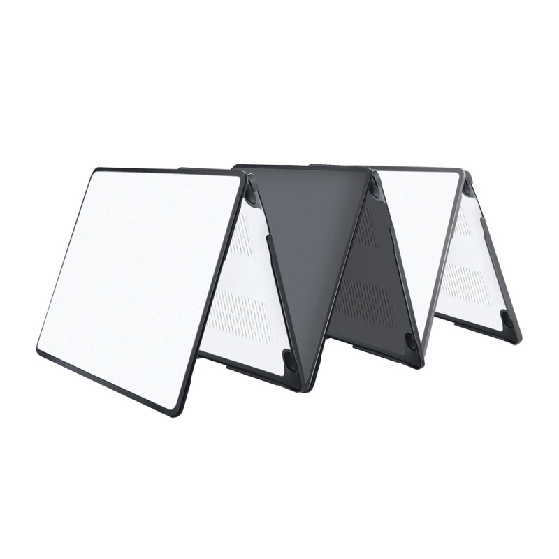 COTEeitCI puzdro pre MacBook Pro 13" (A2289/A2251/A2338) transparentné matné so sivým rámom