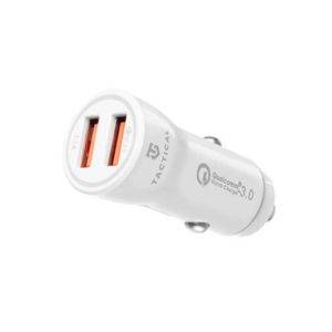 Autonabíjačka Tactical YSL-399 2xUSB 3.1A s funkciou Quick Charge 3.0 biela