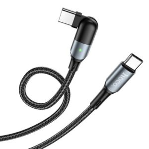 Dátový kábel HOCO U100 Fast Charge 100W Flexi Type C – Type C 1,5m čierny