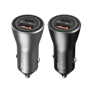 Autonabíjačka REMAX RCC107 Power Delivery + Quick Charge 36W 1x USB/1x Type C čierna