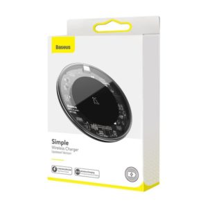 Bezdrôtová nabíjačka BASEUS s podporou Quick Charge 15W (WXJK-BA02) transparentná