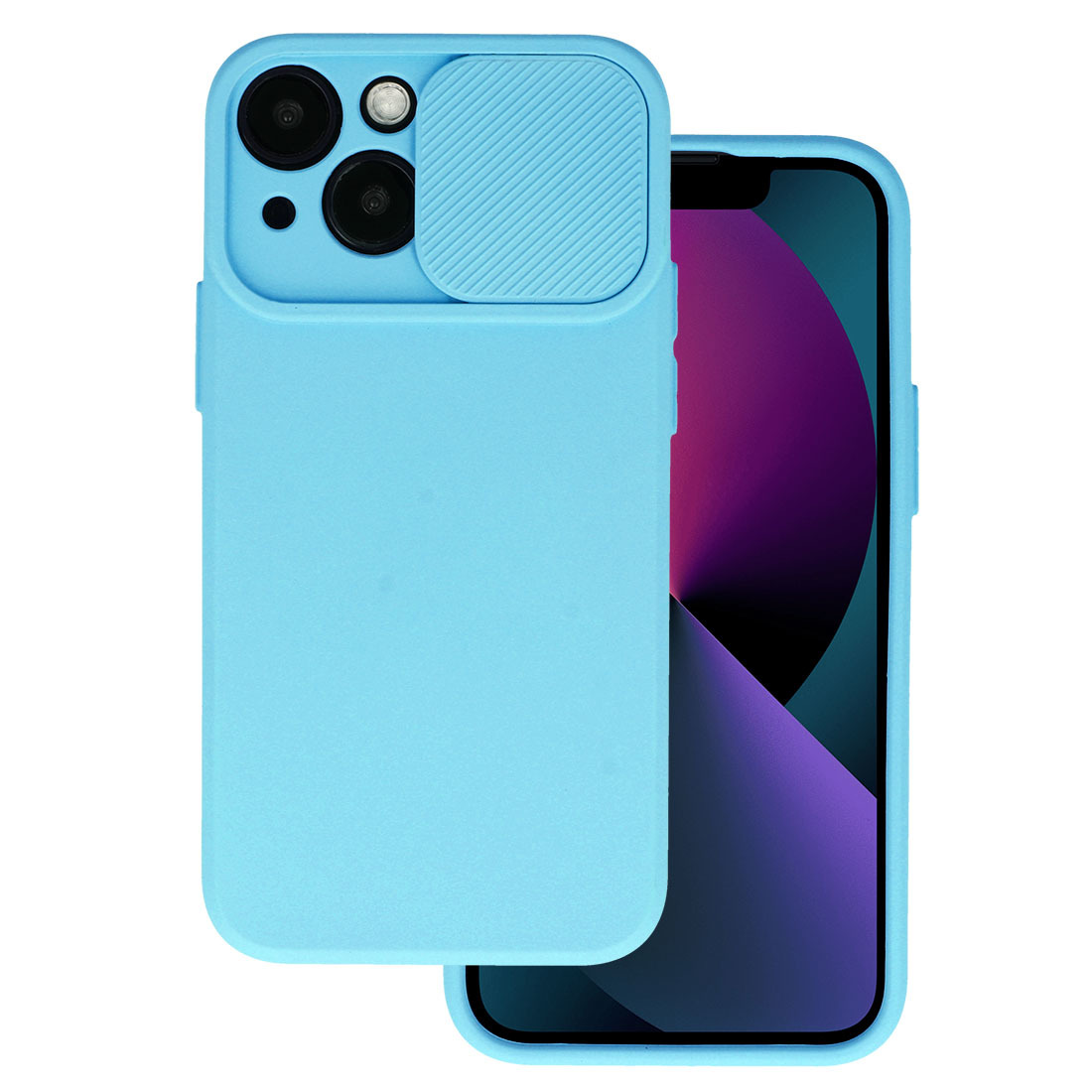 Puzdro TEL1 CamShield SOFT Samsung Galaxy S21 FE 5G svetlo-modré