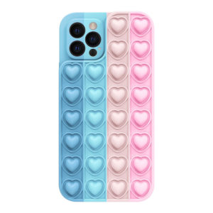 Puzdro HEART POP IT CASE iPhone 13/14 farebné - color 1