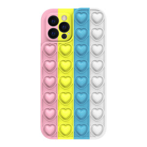 Puzdro HEART POP IT CASE iPhone 13/14 farebné - color 2