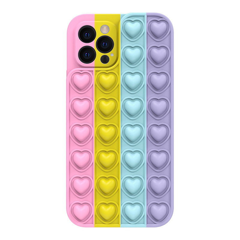 Puzdro HEART POP IT CASE iPhone 7/8/SE 2020 farebné - color 3