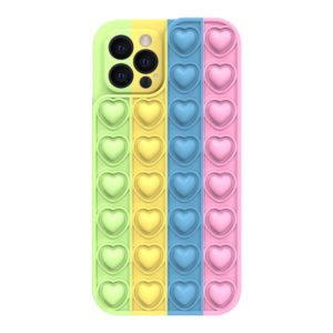 Puzdro HEART POP IT CASE iPhone 13/14 farebné - color 4