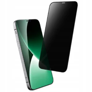 5D Glass Full Glue Privacy ochranné tvrdené sklo - iPhone 12/12 Pro čierne #00003856