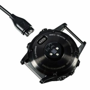 Nabíjací kábel Tactical pre Garmin Fenix 5/6/7, VivoActive 3 čierny