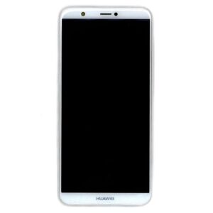 Huawei P Smart (FIG-LX1) - Originál LCD displej a dotyková plocha s rámom + batéria White (Service Pack)