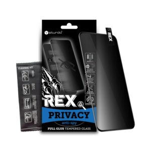STURDO Rex Privacy ochranné tvrdené sklo pre iPhone 14 Pro Max/15 Plus čierne #00003890