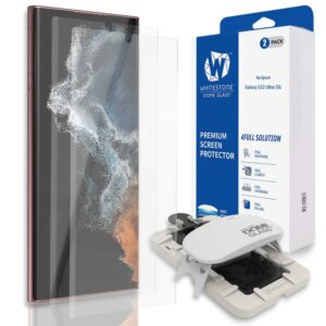 WHITESTONE DOME GLASS ochranné UV tvrdené sklo pre Samsung Galaxy S22 Ultra - 2 kusy