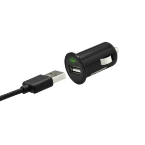 Autonabíjačka MobilNET USB 1A s káblom micro USB 1,5m čierna