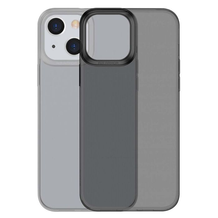 Puzdro BASEUS Simple Series iPhone 13/14 transparentno-čierne – Obrázok 5