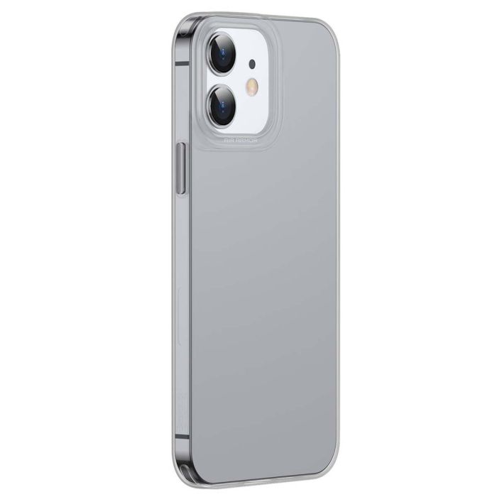 Puzdro BASEUS Simple Series iPhone 13/14 transparentno-čierne – Obrázok 4