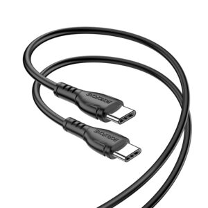 Dátový kábel Borofone BX51 Triumph 60W 2x Type C 1m čierny
